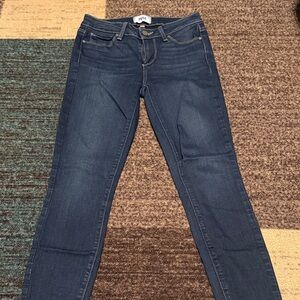 Paige  Verdugo Ankle Dark Blue Skinny Jeans Size 27